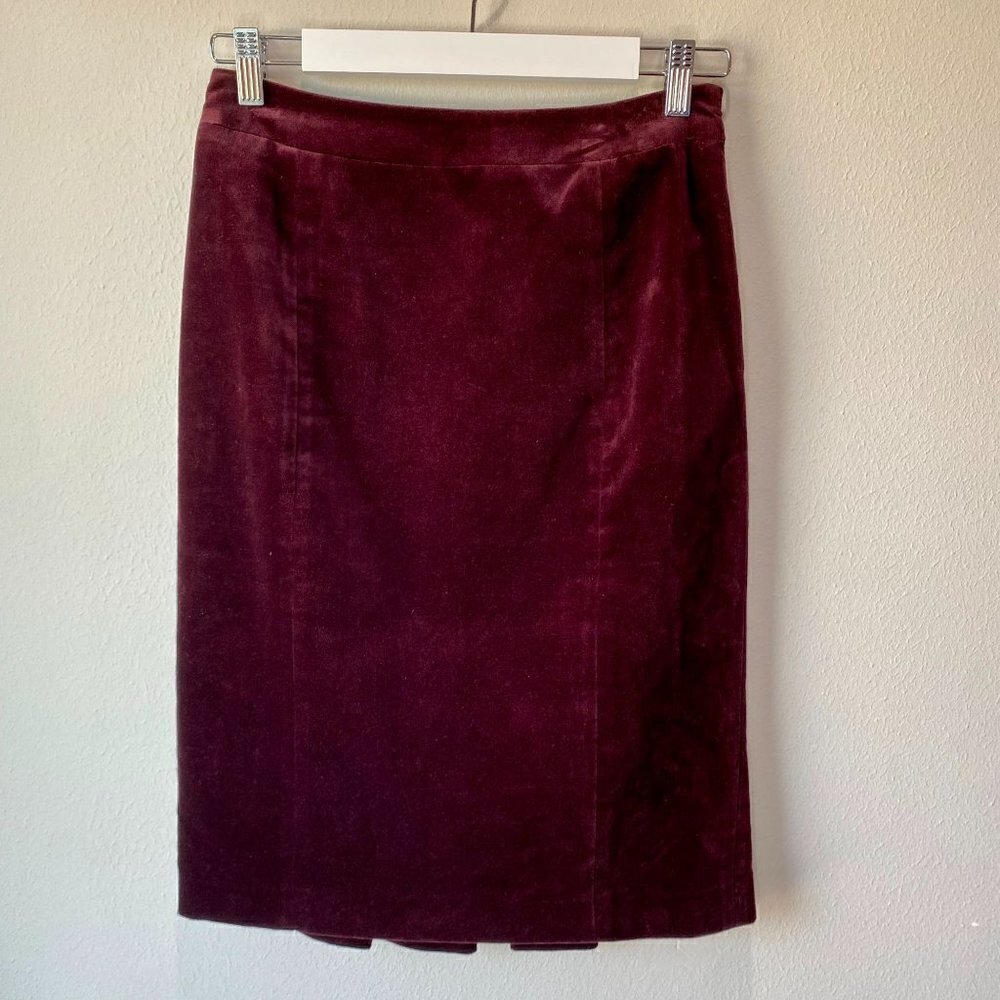 Milly Vintage Velvet Ruffle Skirt 4